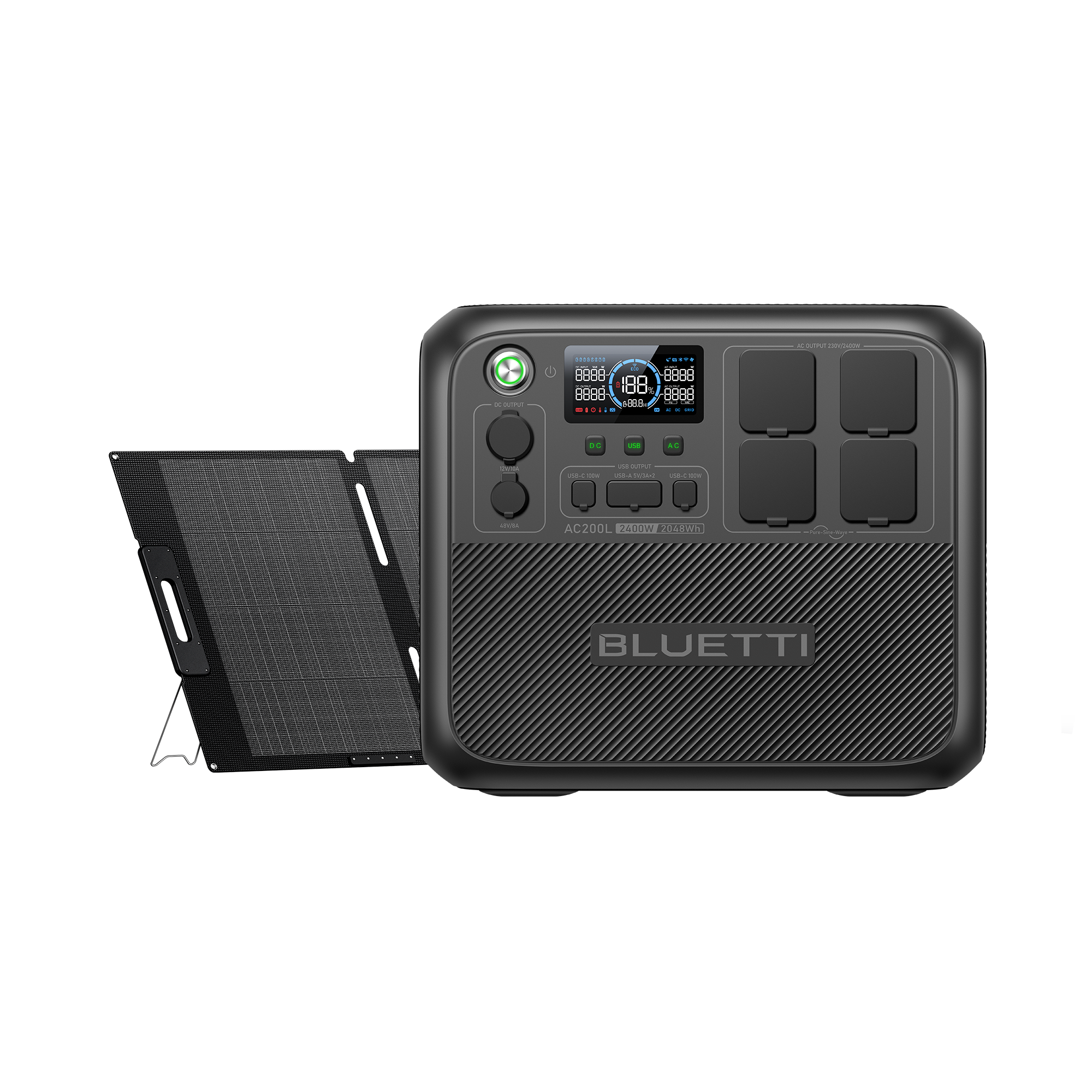 BLUETTI AC200MAX+200W Solar Generator Kit - BLUETTI EU
