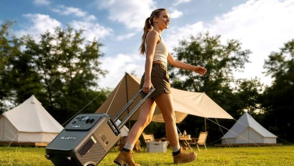 BLUETTI portable power station for outdoor camping