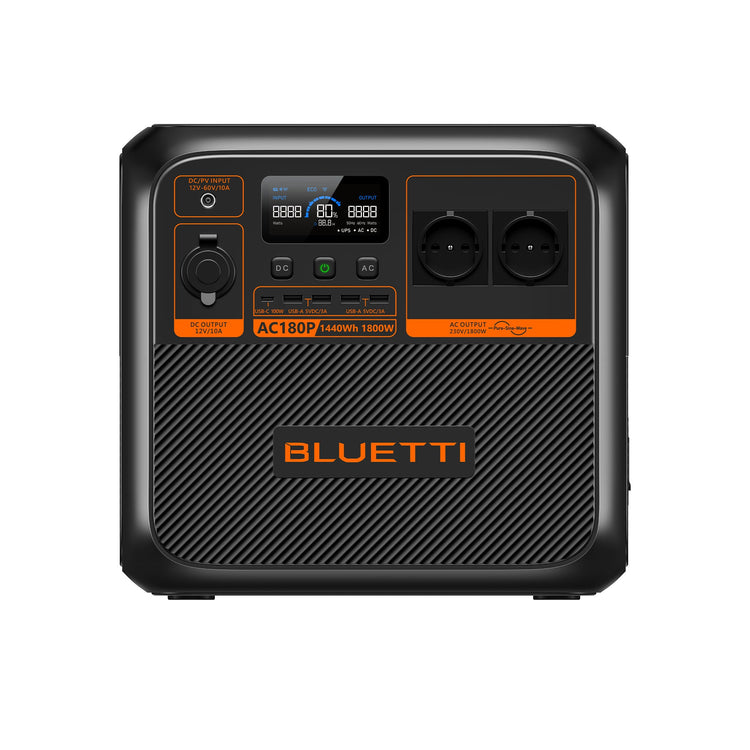 Przenośna elektrownia słoneczna BLUETTI AC180P | 1800W 1440Wh