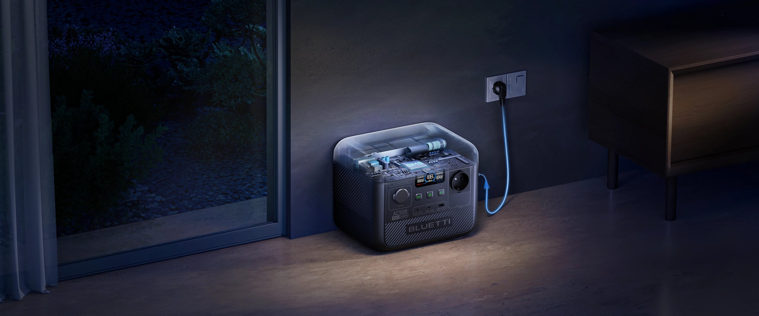 BLUETTI AC50B Portable Power Station | 700W 448Wh
