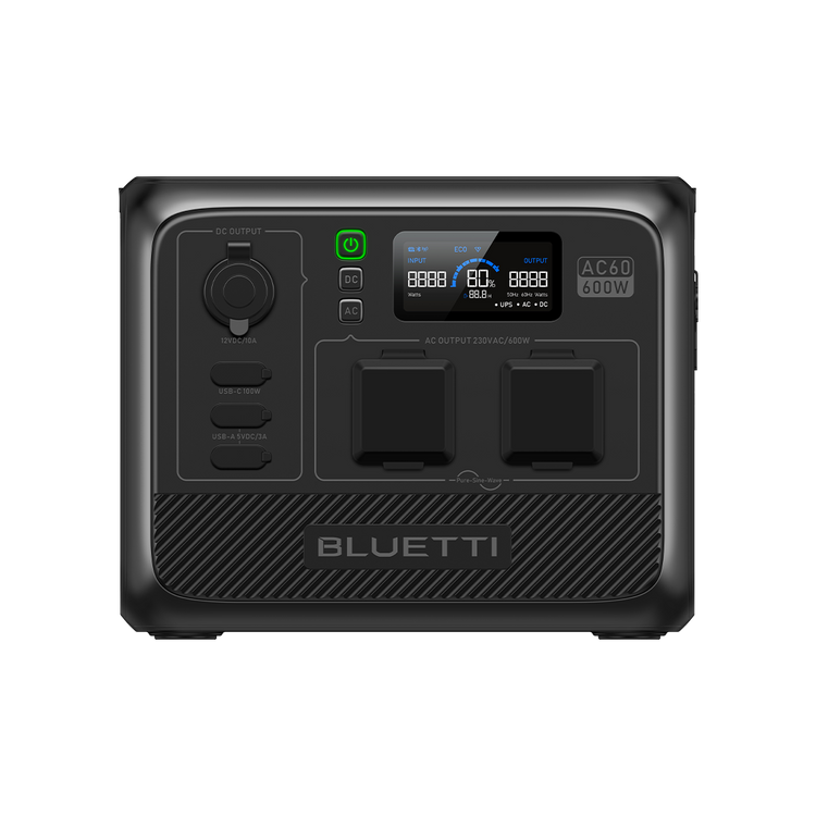 Kannettava BLUETTI AC60 voimalaitos | 600W 403Wh