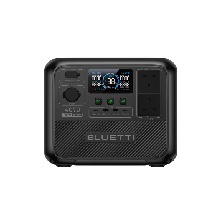 BLUETTI AC70 bärbar kraftstation | 1000W 768Wh