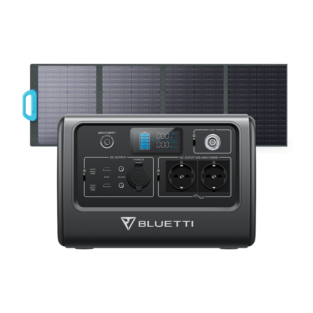 Bluetti EB70+120W Solar Generator Kit