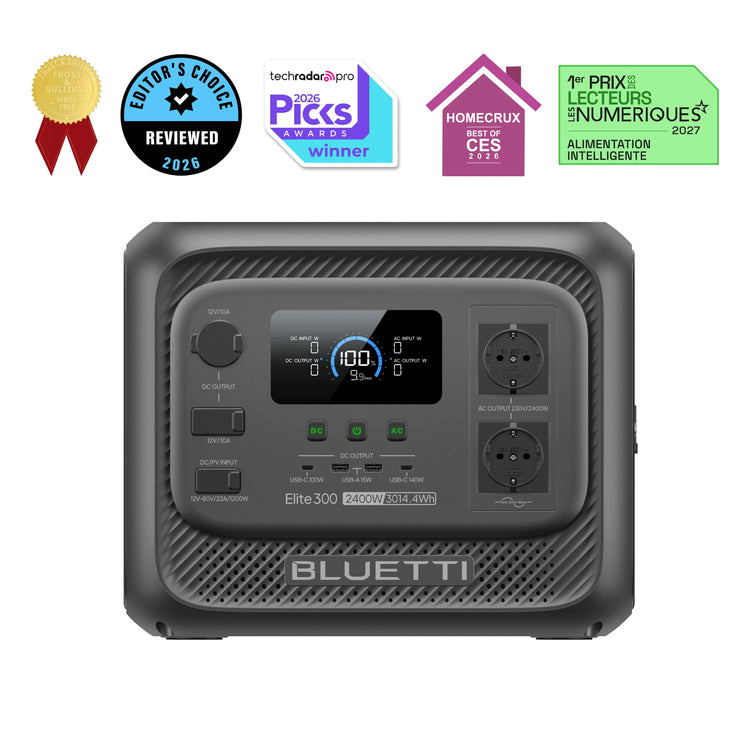 BLUETTI Elite 300 Portable Power Station | 2.400W 3.014,4Wh