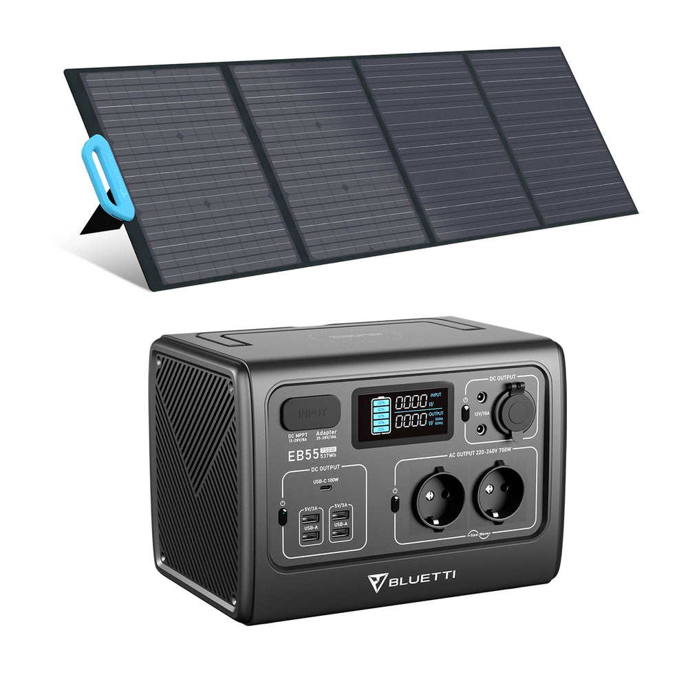 Bluetti EB55+120W Solar Generator Kit