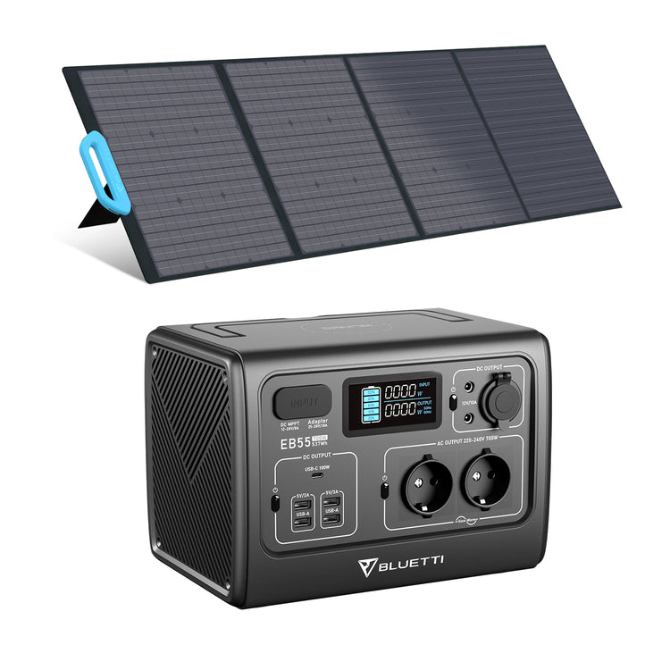 Bluetti EB55+200W Solar Generator Kit